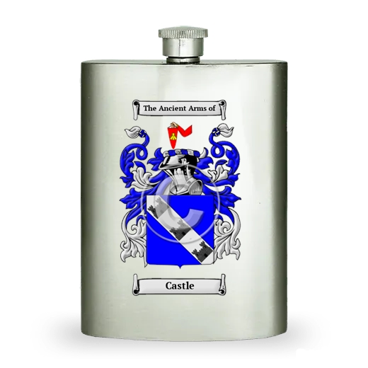 Castle Stainless Steel Hip Flask