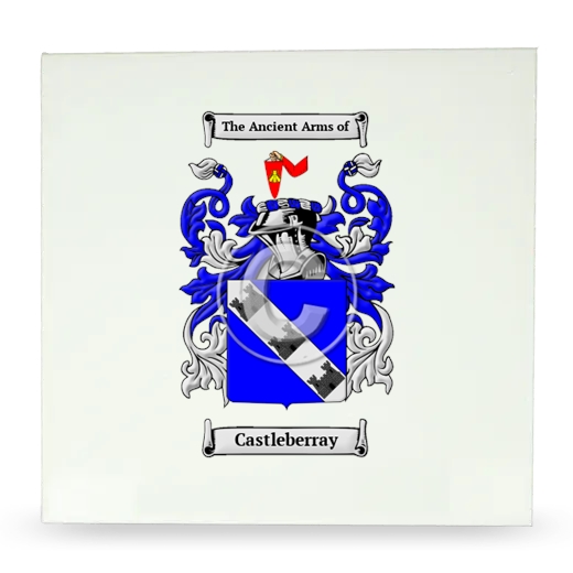 Castleberray Large Ceramic Tile with Coat of Arms