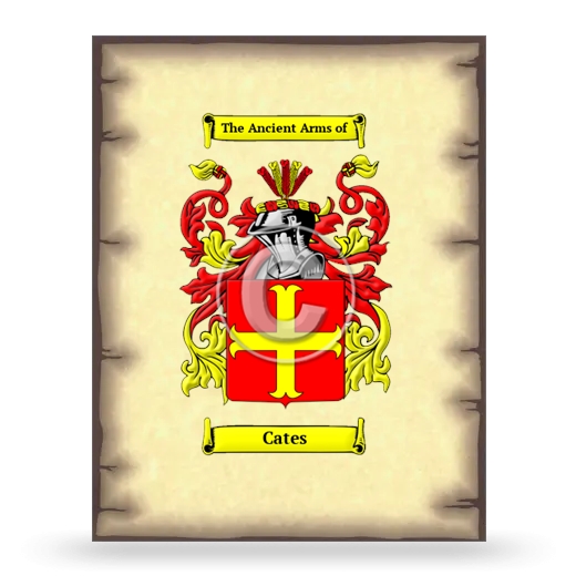 Cates Coat of Arms Print