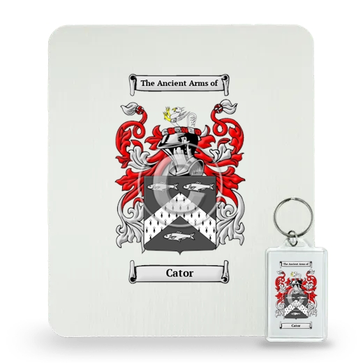 Cator Mouse Pad and Keychain Combo Package