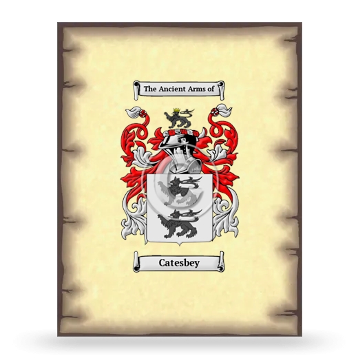 Catesbey Coat of Arms Print