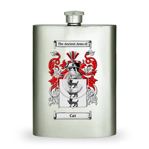 Cat Stainless Steel Hip Flask