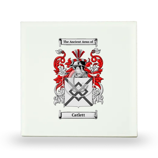 Catlett Small Ceramic Tile with Coat of Arms