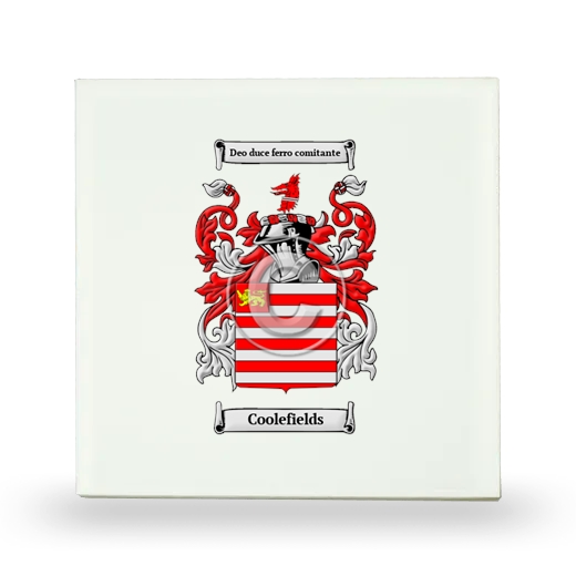 Coolefields Small Ceramic Tile with Coat of Arms