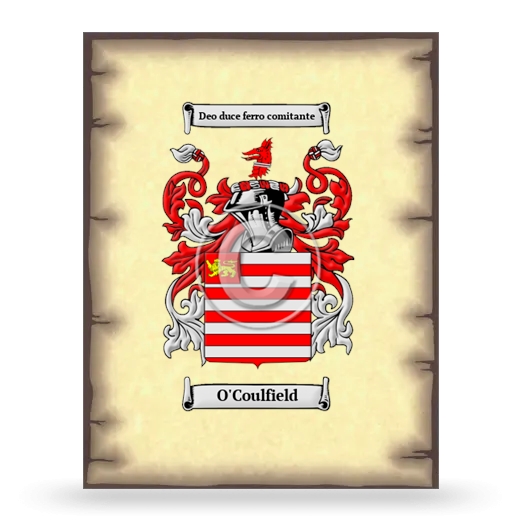 O'Coulfield Coat of Arms Print