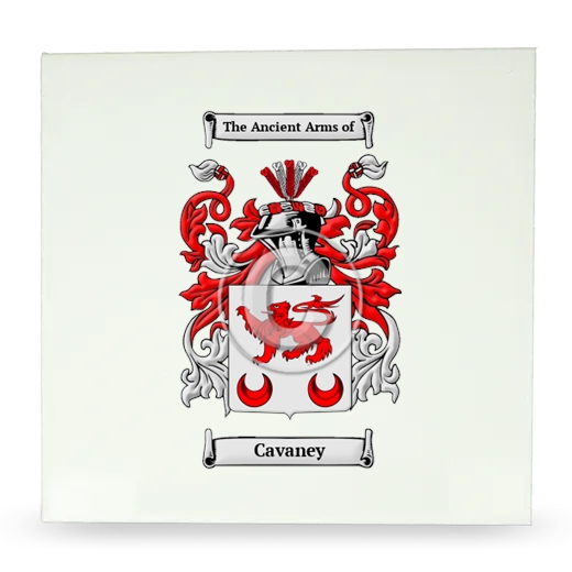 Cavaney Large Ceramic Tile with Coat of Arms