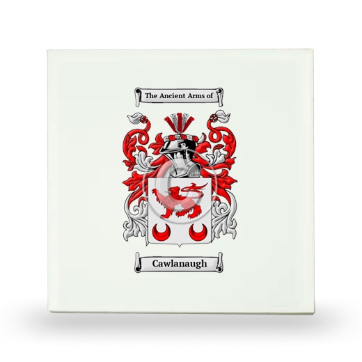 Cawlanaugh Small Ceramic Tile with Coat of Arms