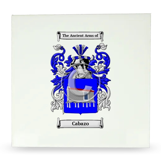 Cabazo Large Ceramic Tile with Coat of Arms