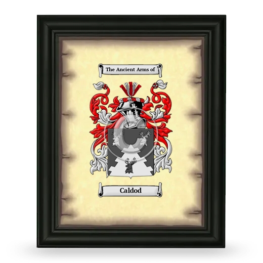 Caldod Coat of Arms Framed - Black