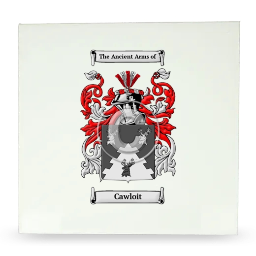 Cawloit Large Ceramic Tile with Coat of Arms
