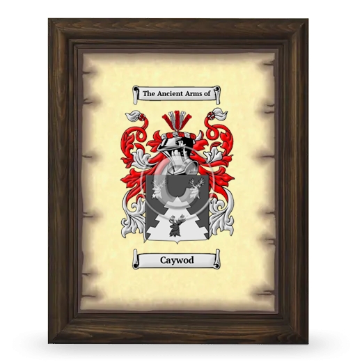 Caywod Coat of Arms Framed - Brown