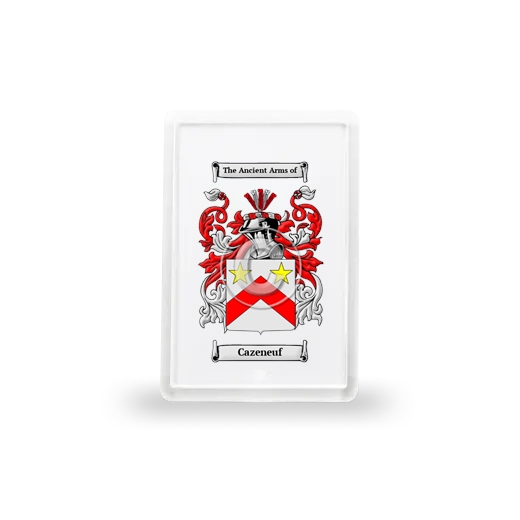 Cazeneuf Coat of Arms Magnet