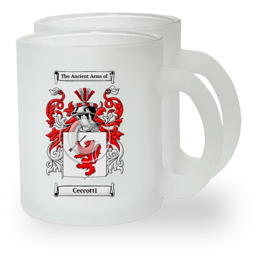 Ceccotti Pair of Frosted Glass Mugs