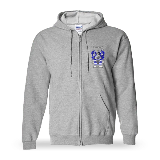 Cecily Unisex Coat of Arms Zip Sweatshirt