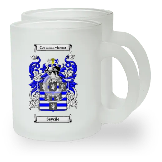 Seycile Pair of Frosted Glass Mugs