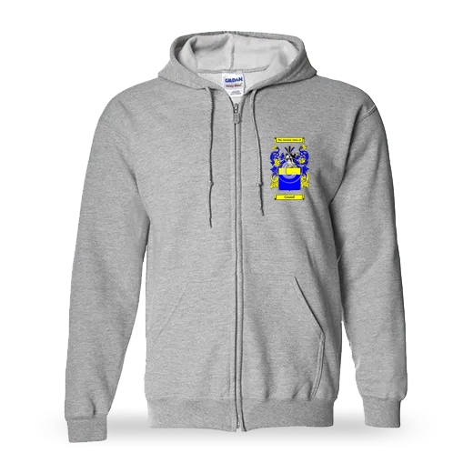 Cesard Unisex Coat of Arms Zip Sweatshirt