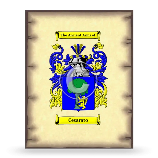 Cesarato Coat of Arms Print