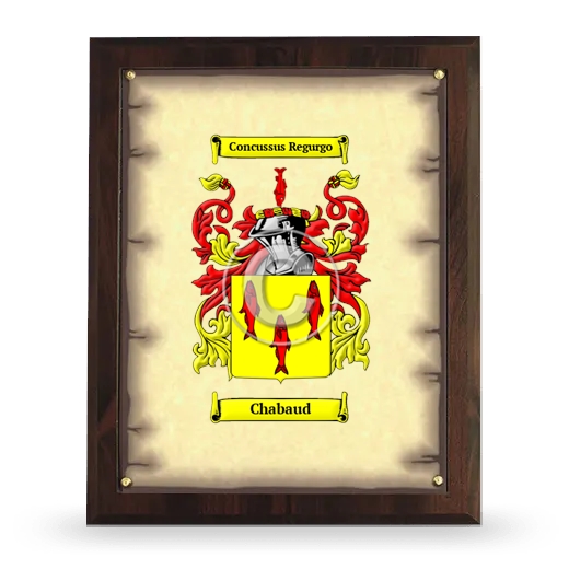 Chabaud Coat of Arms Plaque