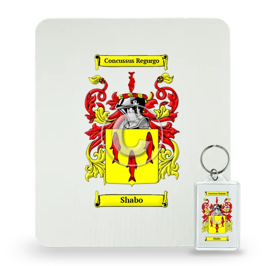 Shabo Mouse Pad and Keychain Combo Package