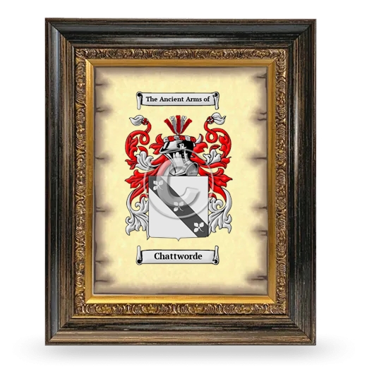 Chattworde Coat of Arms Framed - Heirloom