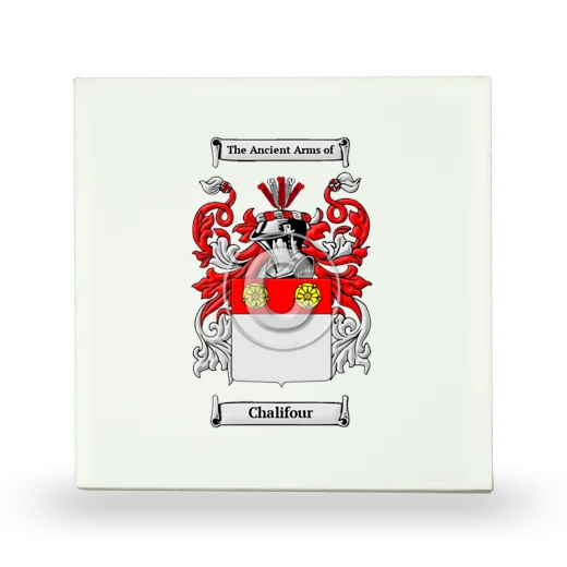 Chalifour Small Ceramic Tile with Coat of Arms