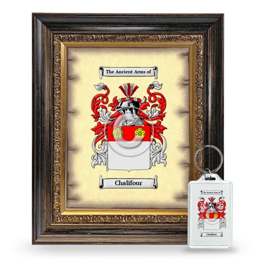 Chalifour Framed Coat of Arms and Keychain - Heirloom