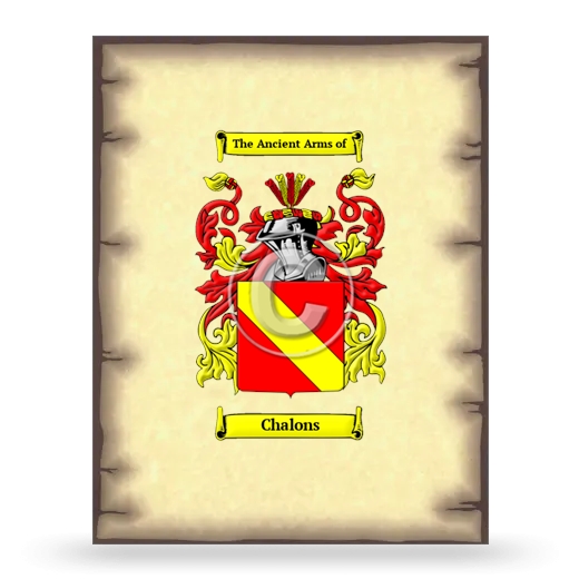 Chalons Coat of Arms Print