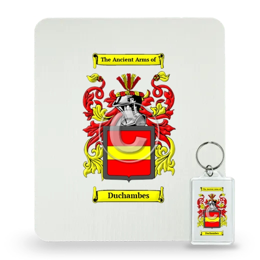 Duchambes Mouse Pad and Keychain Combo Package