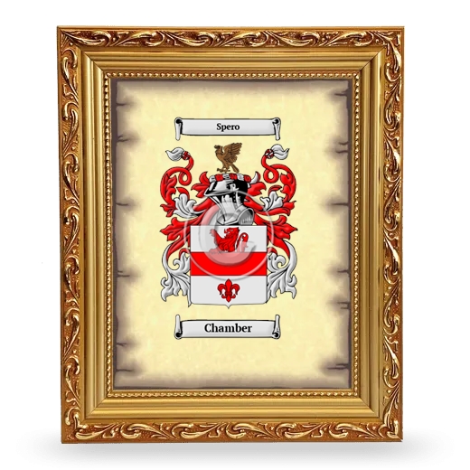 Chamber Coat of Arms Framed - Gold