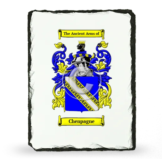 Chenpagne Coat of Arms Slate