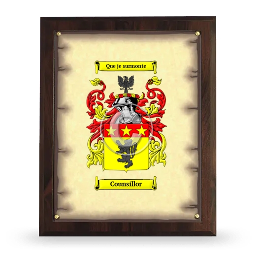 Counsillor Coat of Arms Plaque