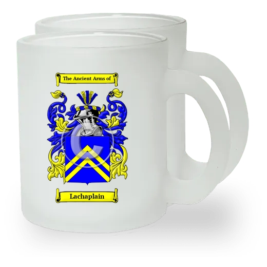 Lachaplain Pair of Frosted Glass Mugs