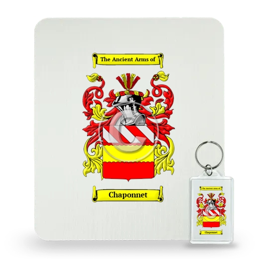 Chaponnet Mouse Pad and Keychain Combo Package