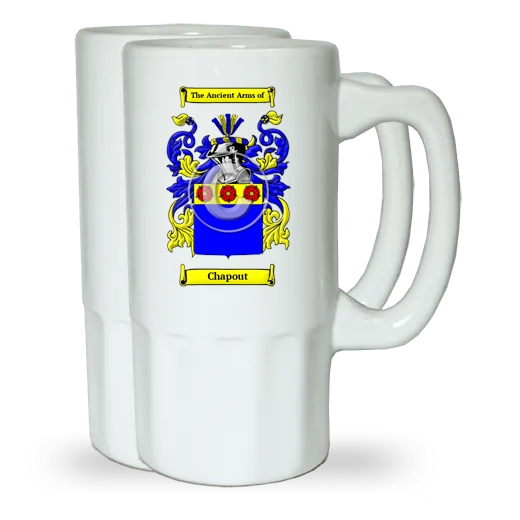 Chapout Pair of Beer Steins