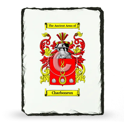 Charboneux Coat of Arms Slate