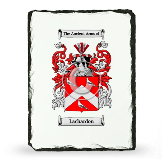 Lachardon Coat of Arms Slate