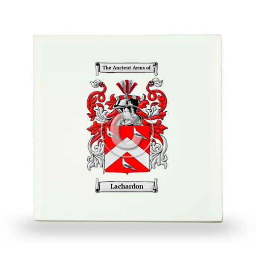 Lachardon Small Ceramic Tile with Coat of Arms