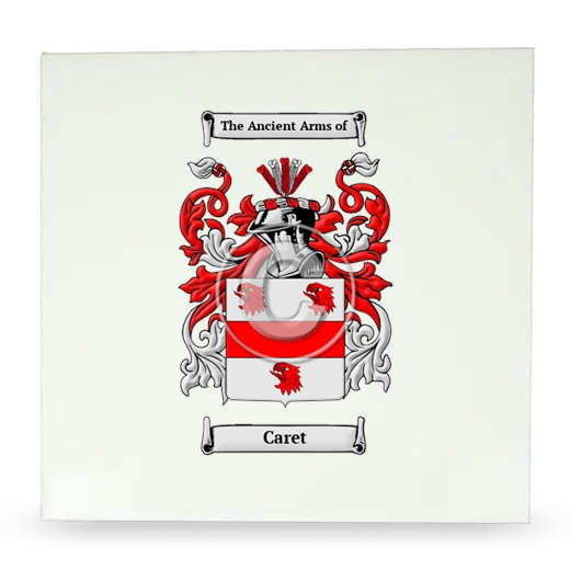 Caret Large Ceramic Tile with Coat of Arms