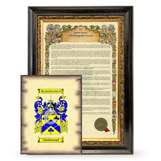 Cherleswoyd Framed History and Coat of Arms Print - Heirloom