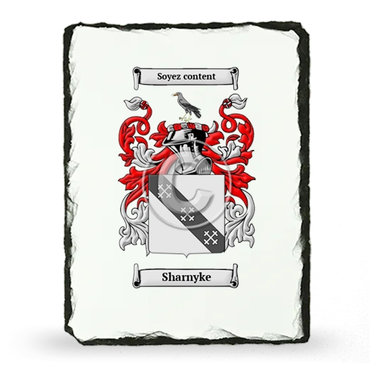 Sharnyke Coat of Arms Slate