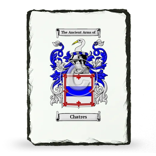 Chatres Coat of Arms Slate