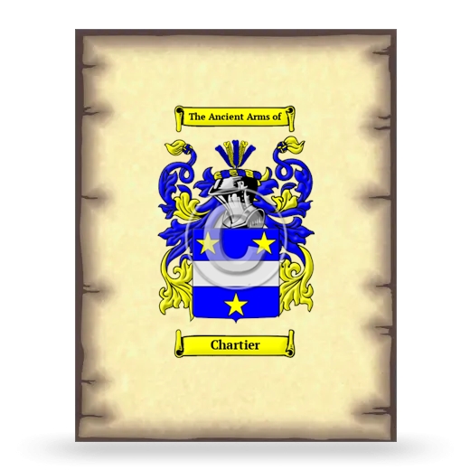 Chartier Coat of Arms Print