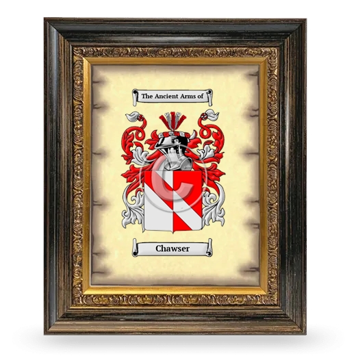Chawser Coat of Arms Framed - Heirloom