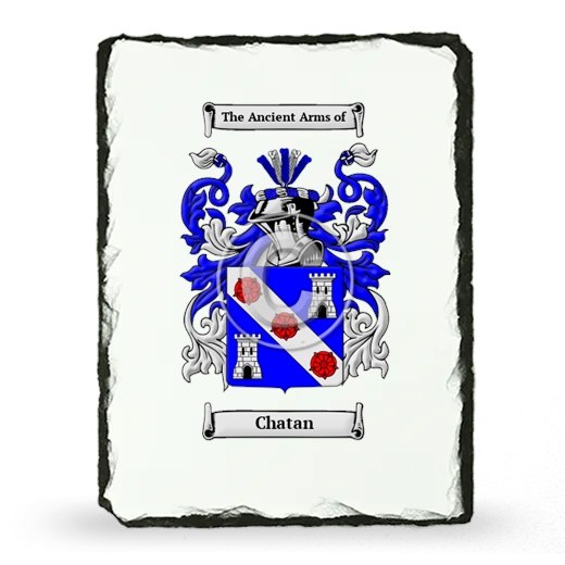 Chatan Coat of Arms Slate