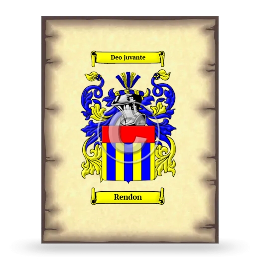 Rendon Coat of Arms Print