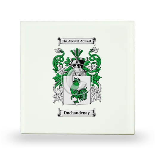 Duchaudenay Small Ceramic Tile with Coat of Arms