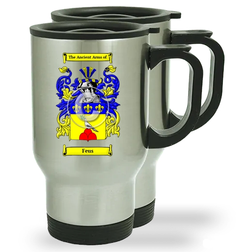 Feus Pair of Steel Travel Mugs