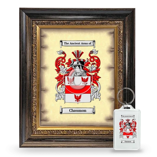 Chaumon Framed Coat of Arms and Keychain - Heirloom