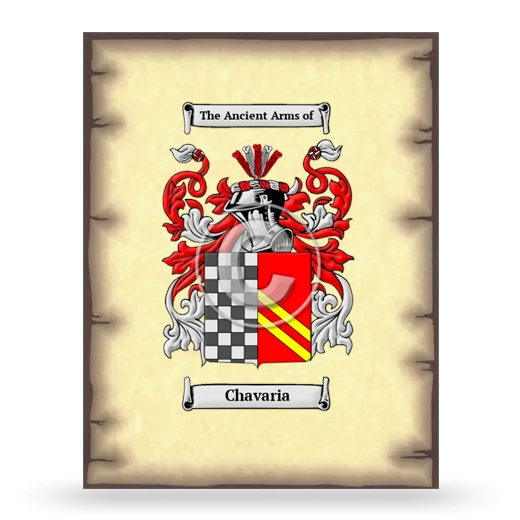 Chavaria Coat of Arms Print
