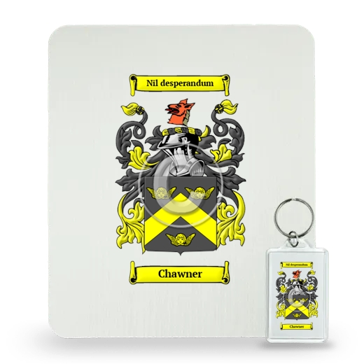 Chawner Mouse Pad and Keychain Combo Package